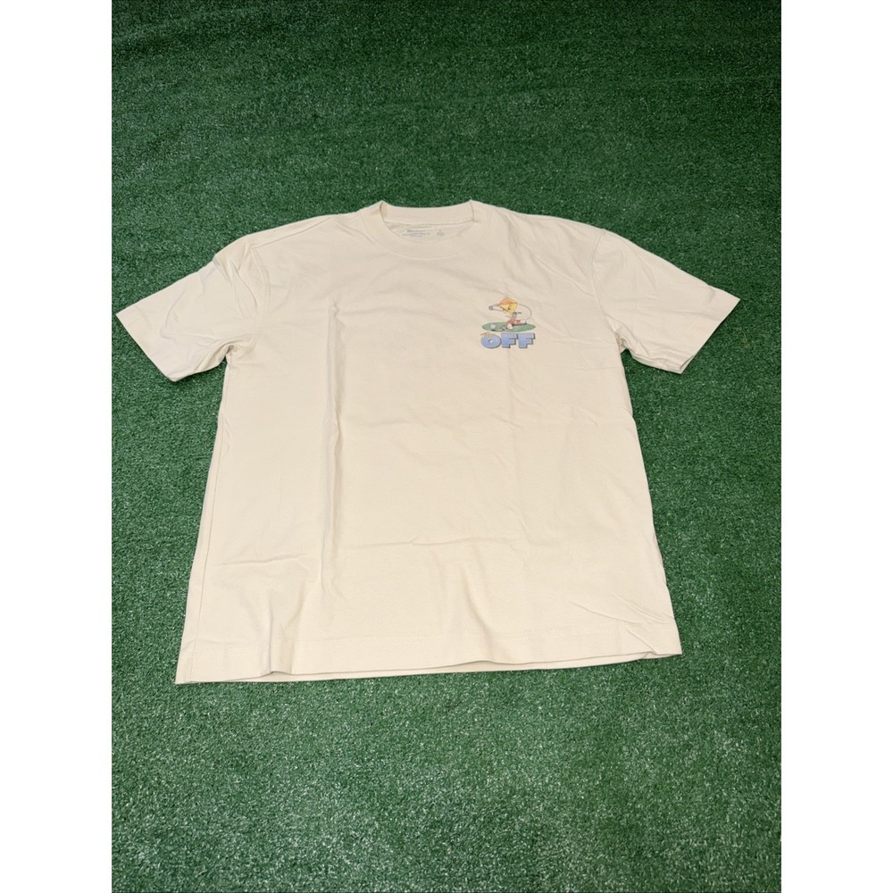 Hollister Heavyweight Boxy Fit Tweety Men's Beige Graphic Tee Small‎